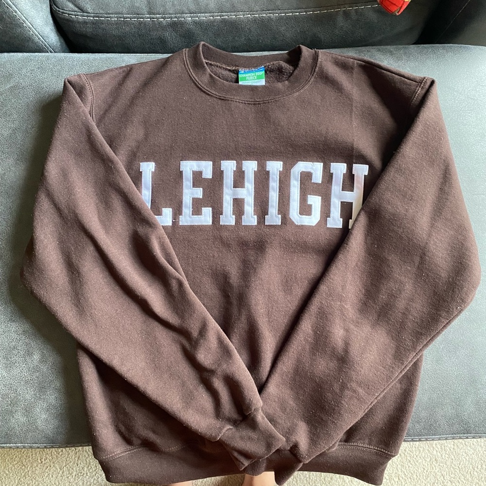 Lehigh Vintage Champion Brown Crew Neck